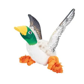 Wild Duck on a Rope, 26 cm, robust dog toy, HIPHOP DOG